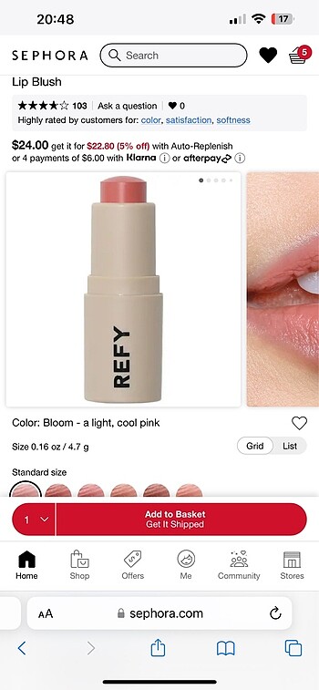 Refy lip blush
