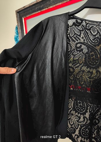 beyliss siyah dantel hırka ceket - Görsel 3