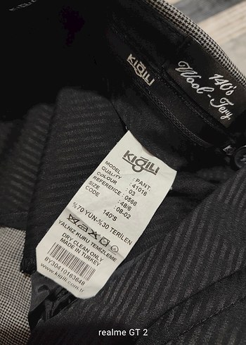 Kiğılı ince kumaş pantolon - Görsel 2