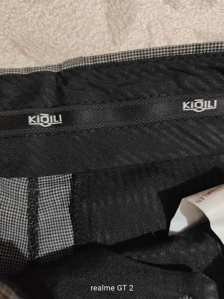 Kiğılı ince kumaş pantolon - Görsel 3