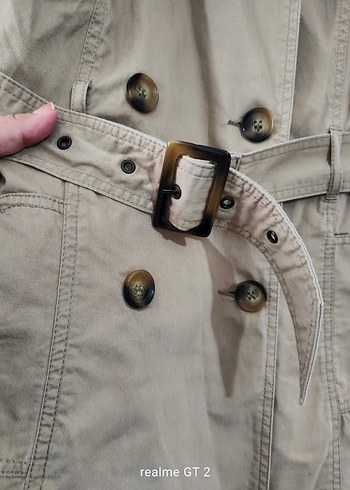 Kadın Bej Midi Trençkot - Görsel 4