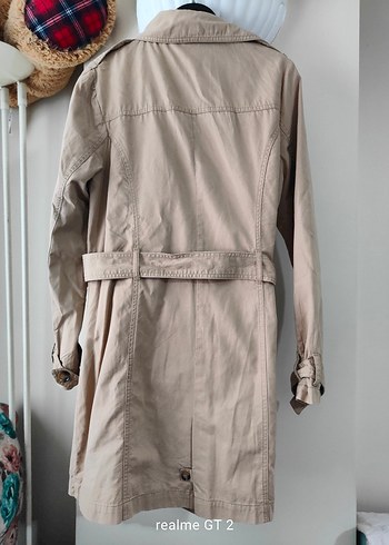 Kadın Bej Midi Trençkot - Görsel 3