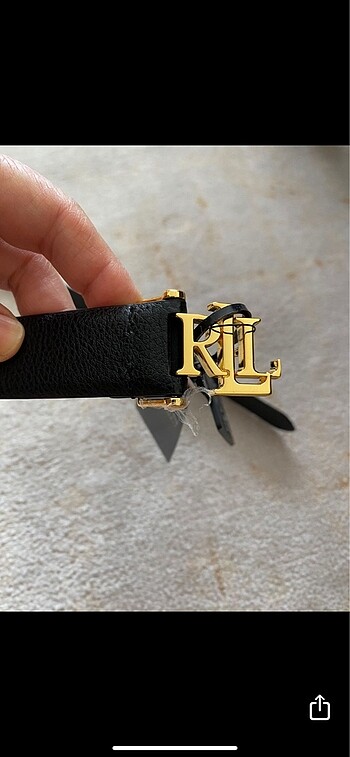 Beden Ralph Lauren orijinal siyah kemer 2.5 cm eninde