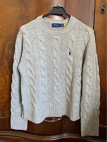 Ralph lauren yün gri kazak S beden