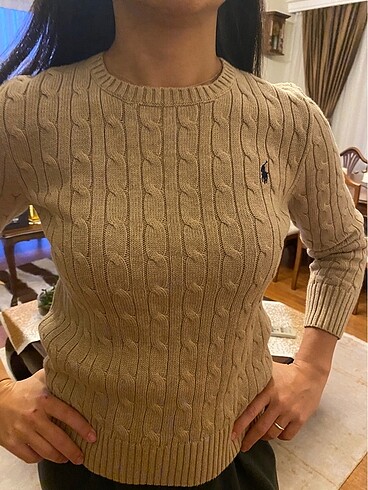 xs Beden Ralph Lauren camel renk kazak