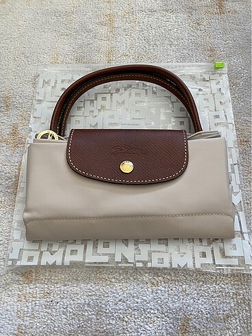 Longchamp krem kahve çanta S beden