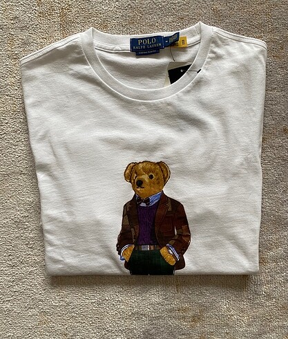 s Beden beyaz Renk Ralph Lauren ayıcıklı tişört