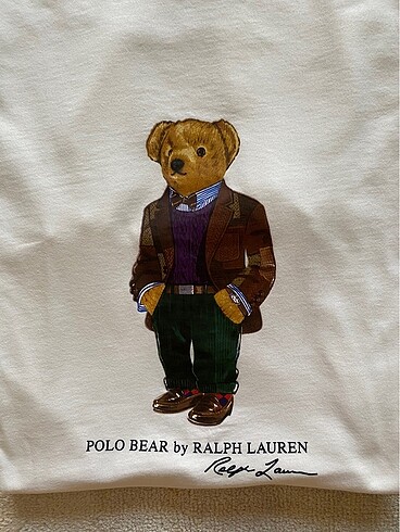 s Beden Ralph Lauren beyaz unisex tişört