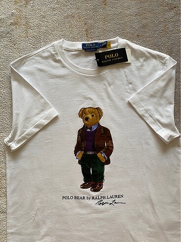 s Beden beyaz Renk Ralph Lauren beyaz unisex tişört
