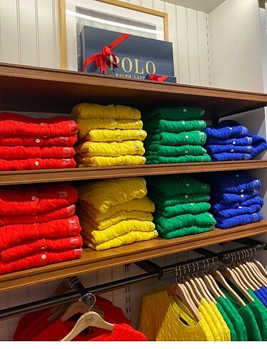 xl Beden Ralph Lauren kırmızı kısa kollu triko kazak