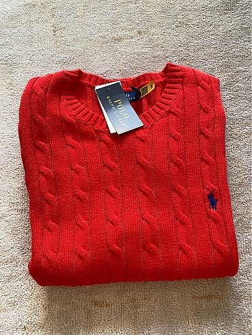 Polo Ralph Lauren Ralph Lauren kırmızı kısa kollu triko kazak