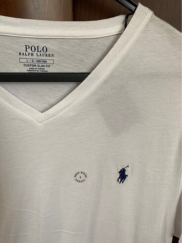 Polo Ralph Lauren Ralph Lauren beyaz erkek tişört V yaka