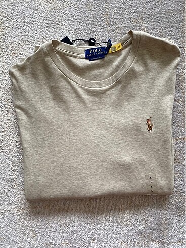 l Beden camel Renk Ralph Lauren uzun kollu basic tişört L beden