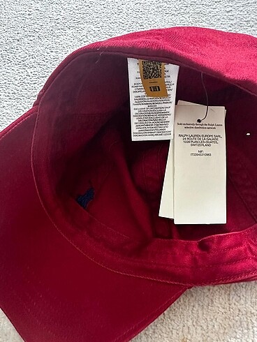 Beden Ralph Lauren bordo şapka