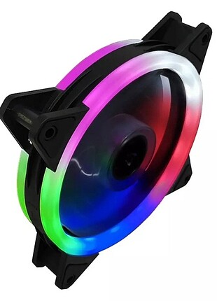 12v 12cm RGB Rainbow Kasa Fanı