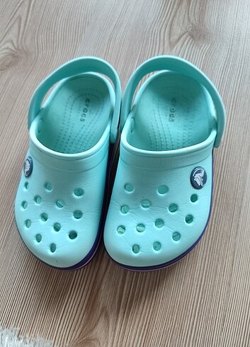 26 Beden turkuaz Renk Orjinal crocs c9 turkuaz terlik