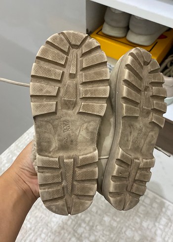 Kız Çocuk Bej Kürklü Bot - Görsel 4