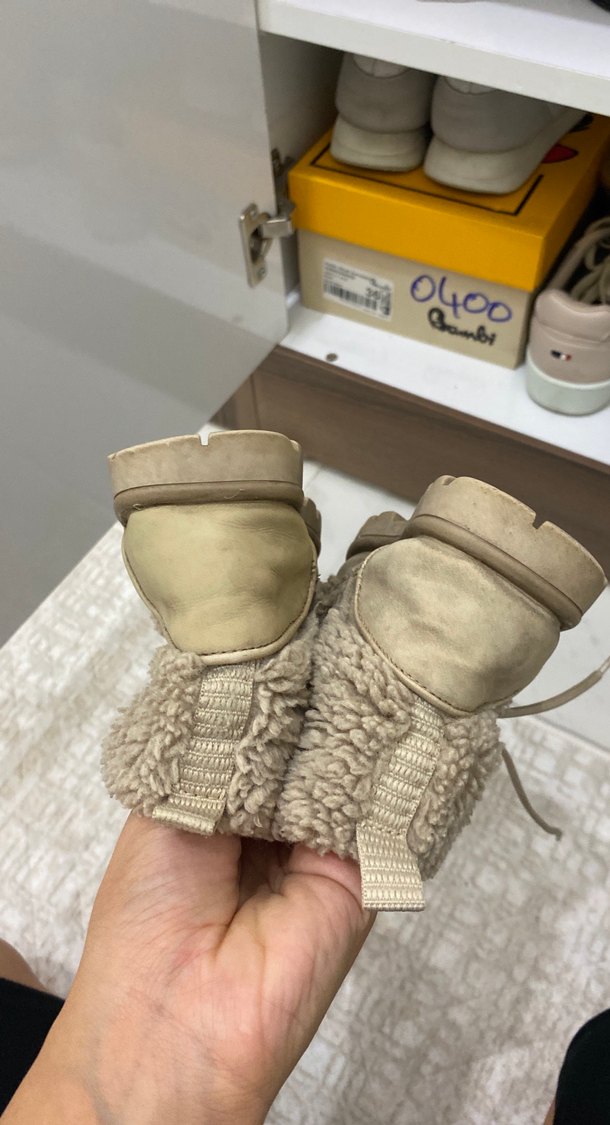 Kız Çocuk Bej Kürklü Bot - Görsel 5