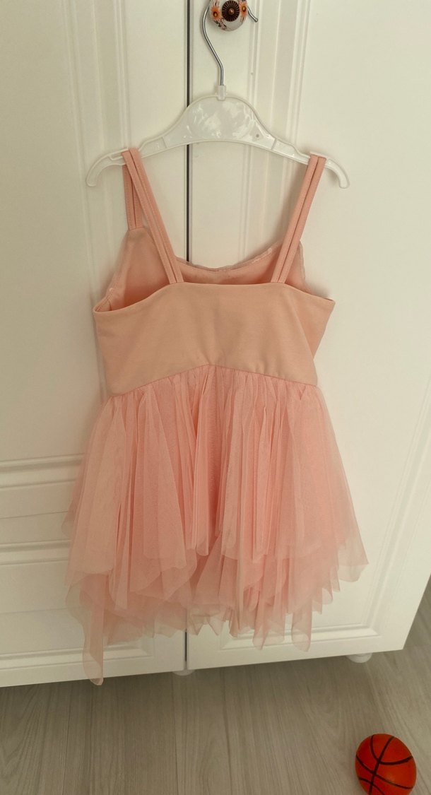 Pembe Nakışlı Bohem Kız Elbisesi - Görsel 3