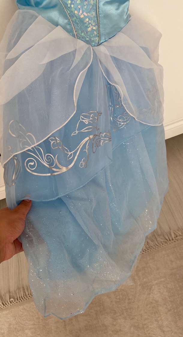 Işıltılı Mavi Kız Çocuk Kostümü - Görsel 4