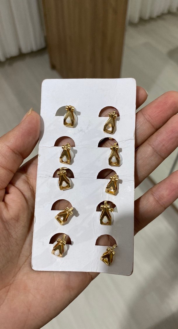 Renkli Mini Boncuklu çocuk klipsli küpe - Görsel 2