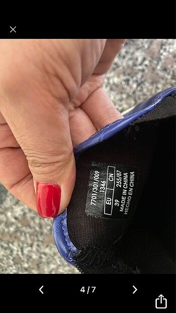 39 Beden mavi Renk Zara 39 numara orjinal