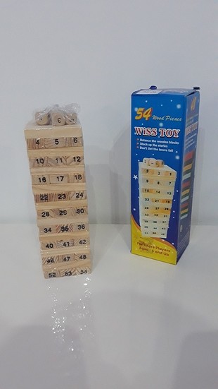 Ahşap Zarlı Jenga