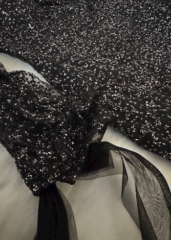 Siyah Taş Detay Abiye - Görsel 3