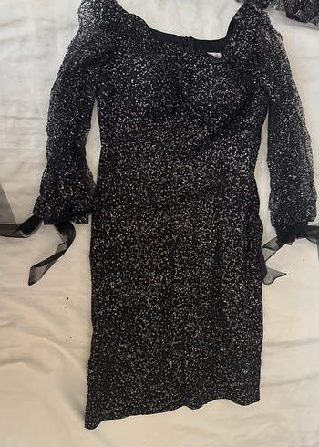 Siyah Taş Detay Abiye - Görsel 2