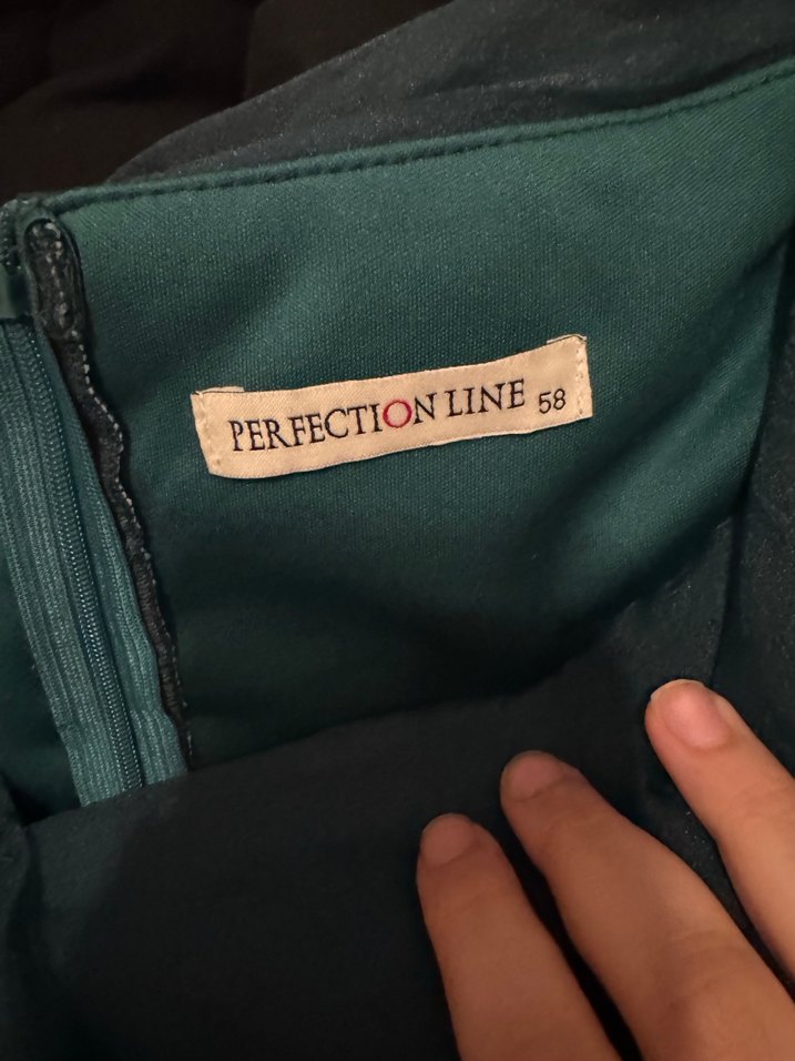 Yeşil Drapeli Uzun Straplez Kadın Elbise - Görsel 4