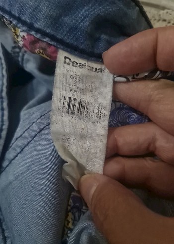 l Beden mavi Renk Desigual ince kot Pantolon