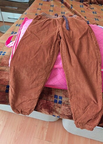 10 Yaş Beden kahverengi Renk Lcw marka çocuk kadife pantolon 