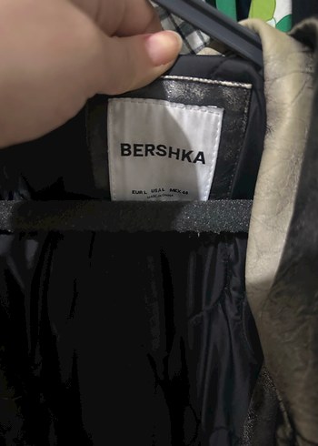 bershka Kahverengi Deri Erkek Ceket, Kemerli, Günlük - Görsel 2