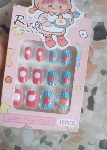 Pastel Renkli 12'li Tırnak Süslemeleri - Görsel 3