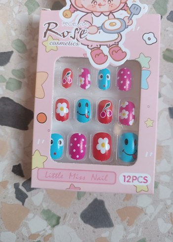 Pastel Renkli 12'li Tırnak Süslemeleri - Görsel 6