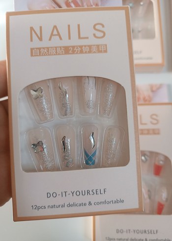 Renkli Kendin Yap Takma tırnak - Görsel 5