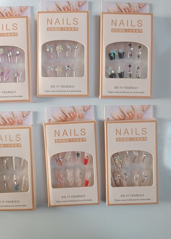 Renkli Kendin Yap Takma tırnak - Görsel 2