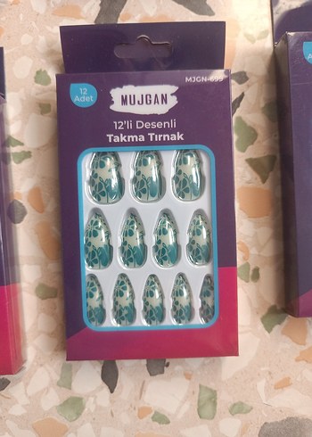 Renkli Takma Tırnak 12'li Set - Görsel 3