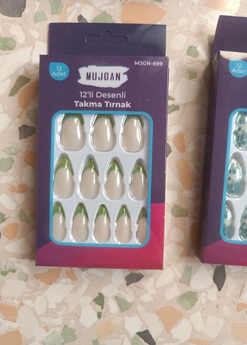 Renkli Takma Tırnak 12'li Set - Görsel 2