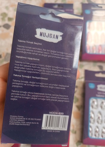 Renkli Takma Tırnak 12'li Set - Görsel 8