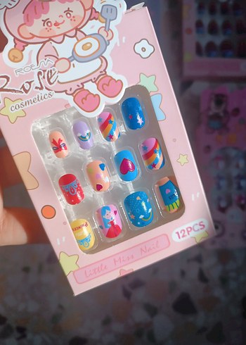 Pastel Renkli 72 Parça Tırnak Süsleri - Görsel 2