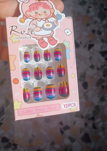 Pastel Renkli 72 Parça Tırnak Süsleri - Görsel 7