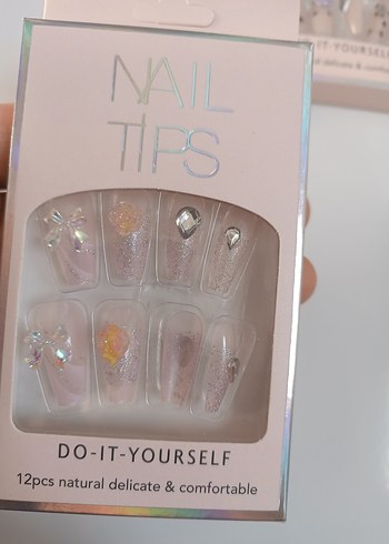 Pastel Pembe Tırnak Uçları 12'li Set - Görsel 6