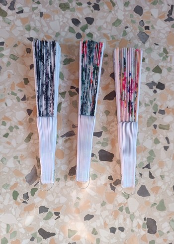 Çiçek Desenli Katlanabilir Yelpazeler - Görsel 8