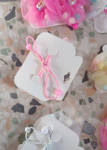 Çiçek Desenli Renkli Elastik Çocuk Saç Tokaları - Görsel 8