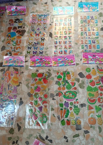 Renkli Çocuk Çıkartmaları Seti - Görsel 2