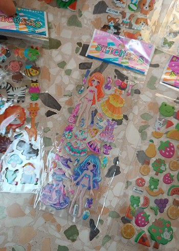 Renkli Çocuk Çıkartmaları Seti - Görsel 6