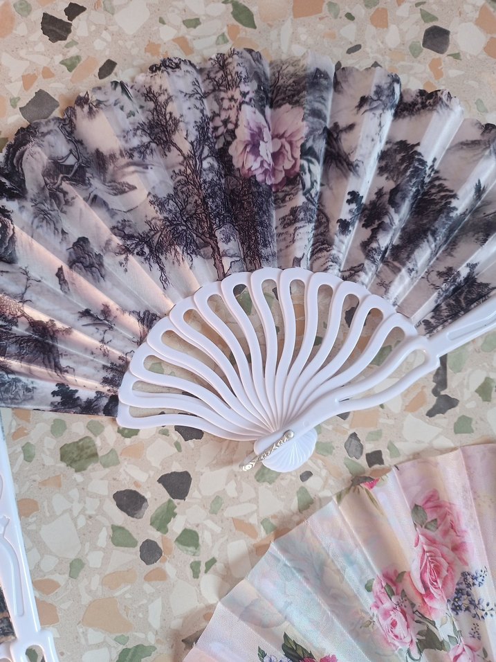 Çiçek Desenli Katlanır Yelpazeler - Görsel 4