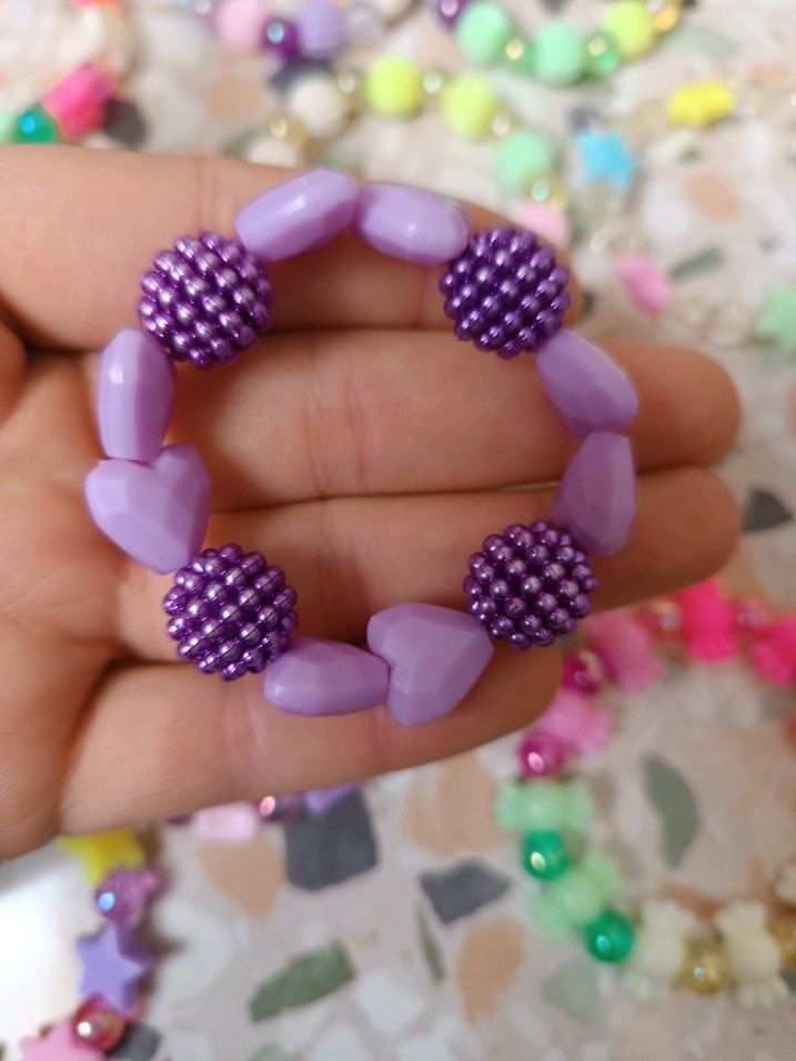 10 adet Renkli Boncuklu Çocuk Bileklikleri - Görsel 3