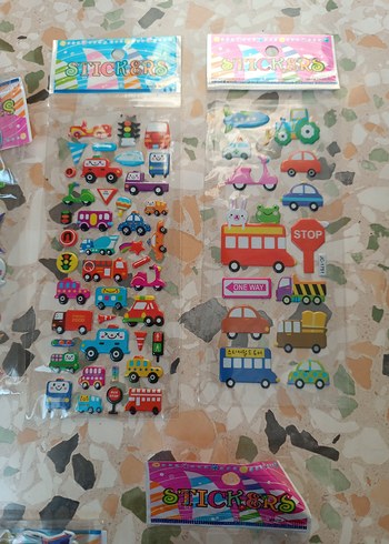 Renkli Çocuk Sticker Seti - Görsel 2